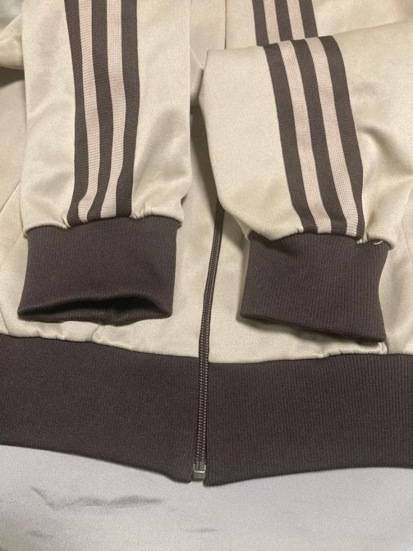 アディダス　ジャージ　ベージュ　ブラウン　西ドイツ時代　ビッグサイズ　実寸　XL