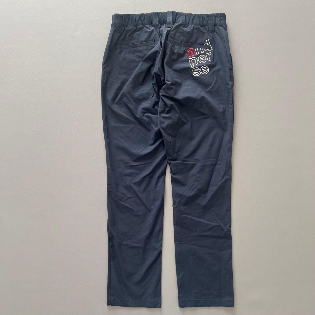 and per se アンパスィ　ナイロンパンツ　ロゴ　メンズ　ゴルフ　GOLF