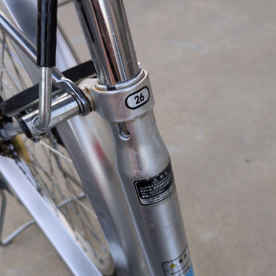 サイモト自転車 26インチ シルバー