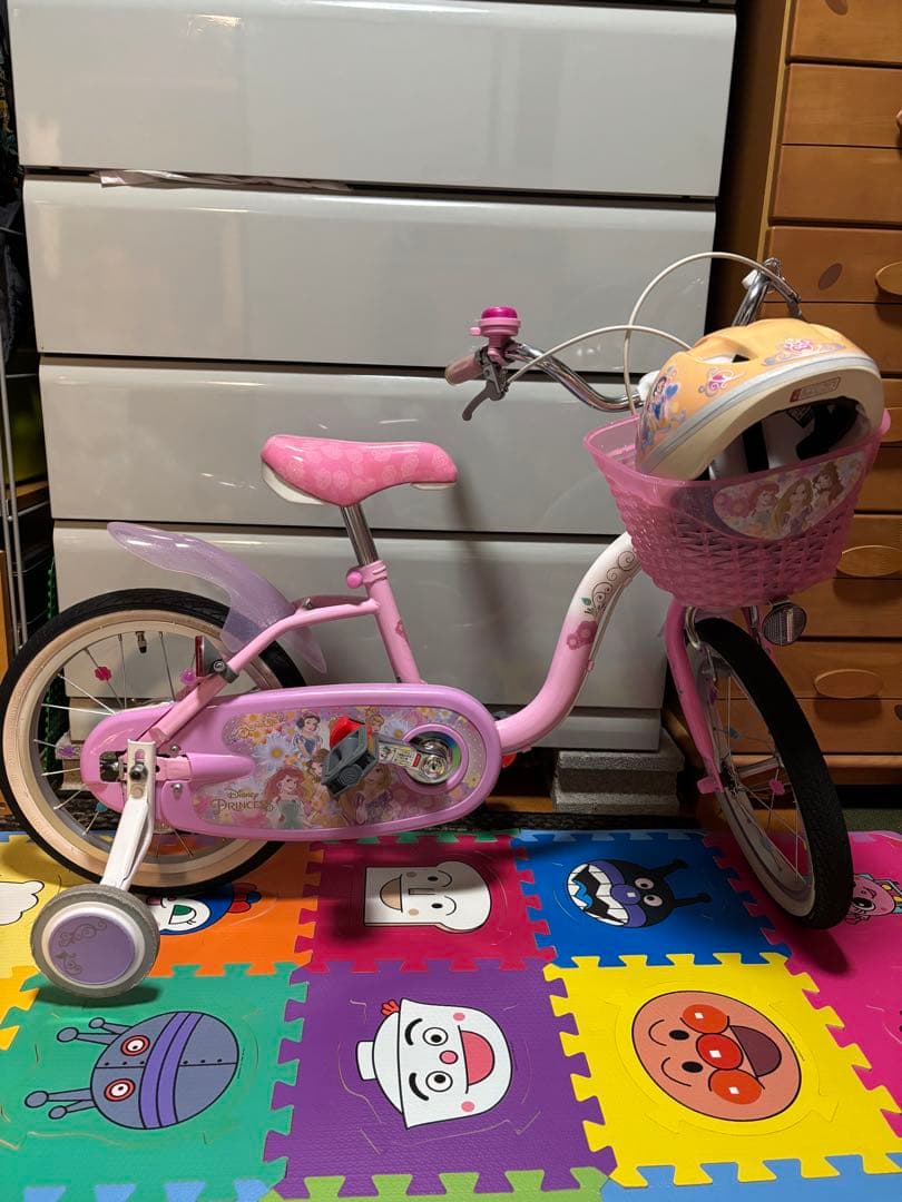 ディズニープリンセス 子供用自転車 ピンク１６インチ札幌手渡し限定