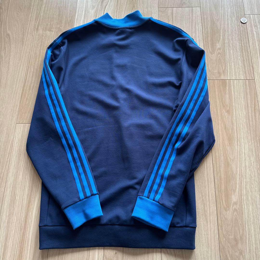 【美品】adidas ジャージ ジップアップ　ネイビー S
