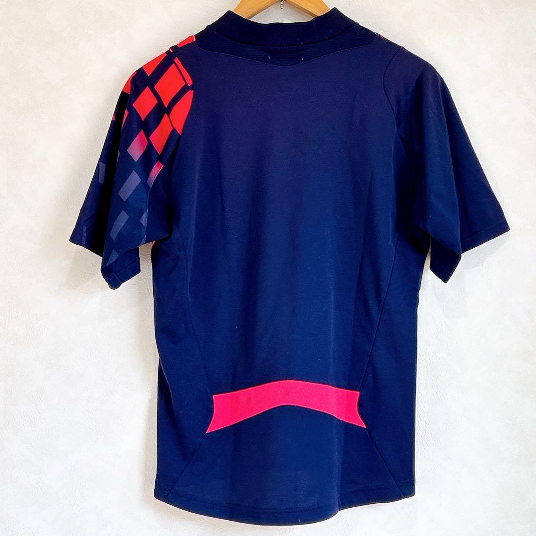 ヨネックス　Tシャツ テニス　試合着 メンズ　ネイビー　赤　ロゴ　YONEX