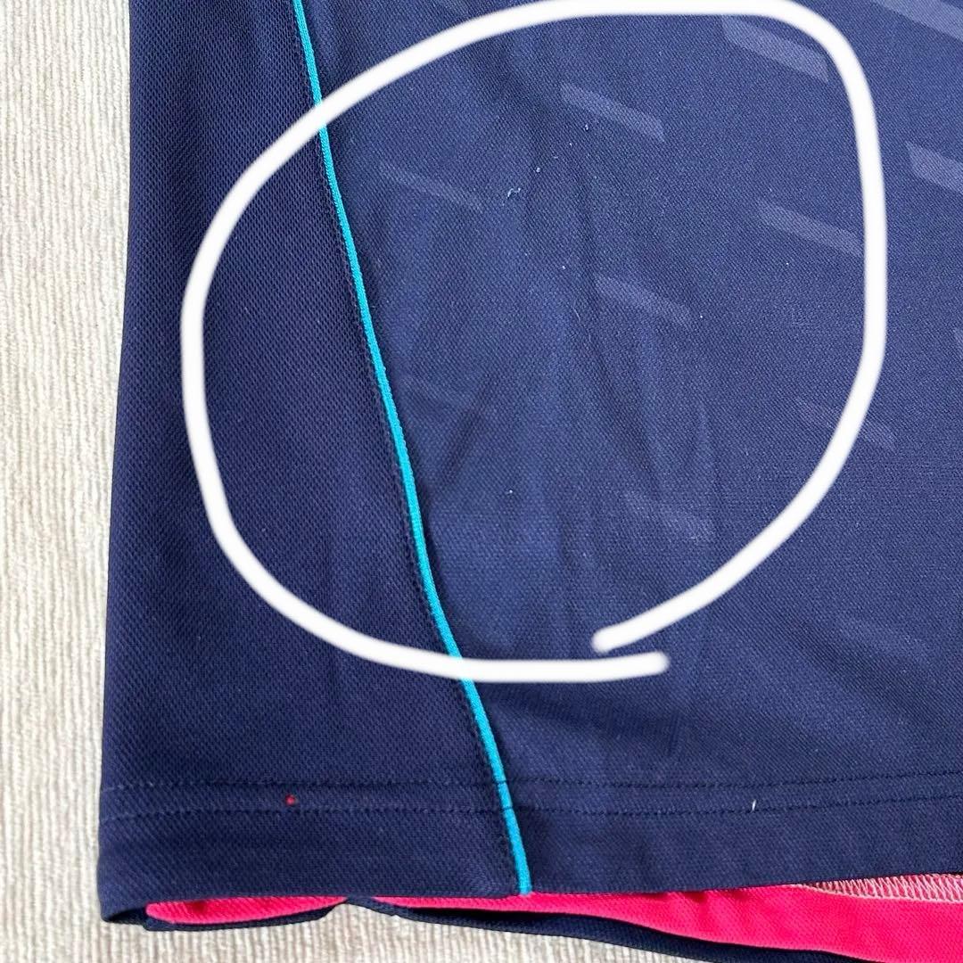 ヨネックス　Tシャツ テニス　試合着 メンズ　ネイビー　赤　ロゴ　YONEX