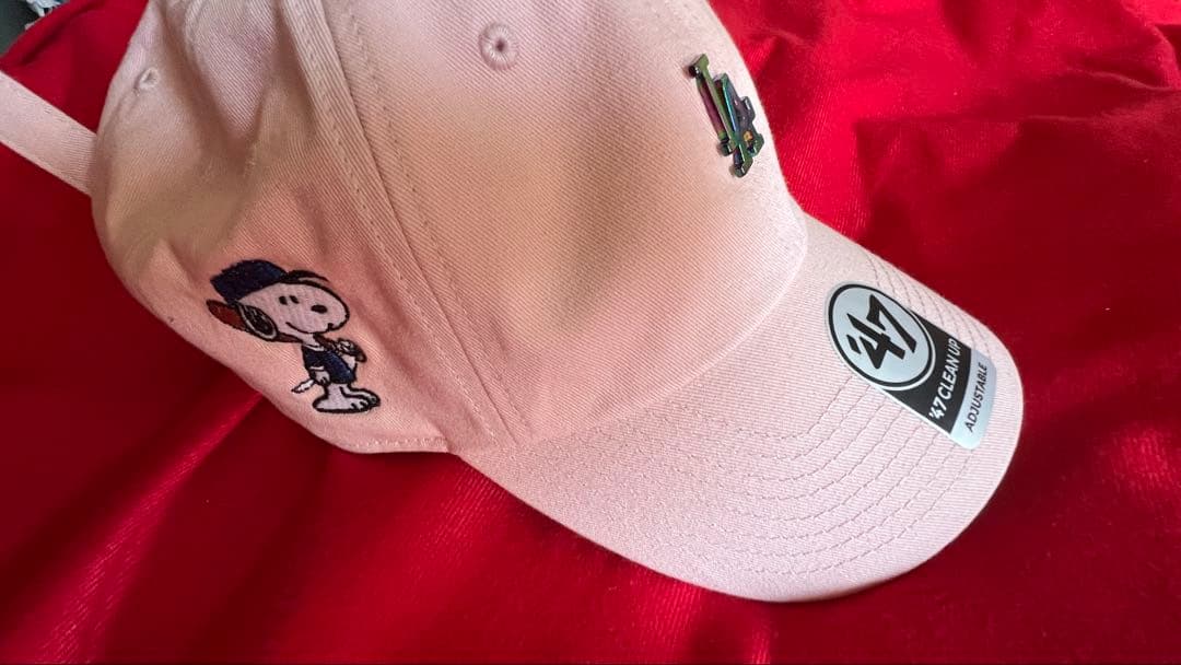 ☆新品☆キャップ　ドジャース　ピンク　スヌーピー ピーナッツ
