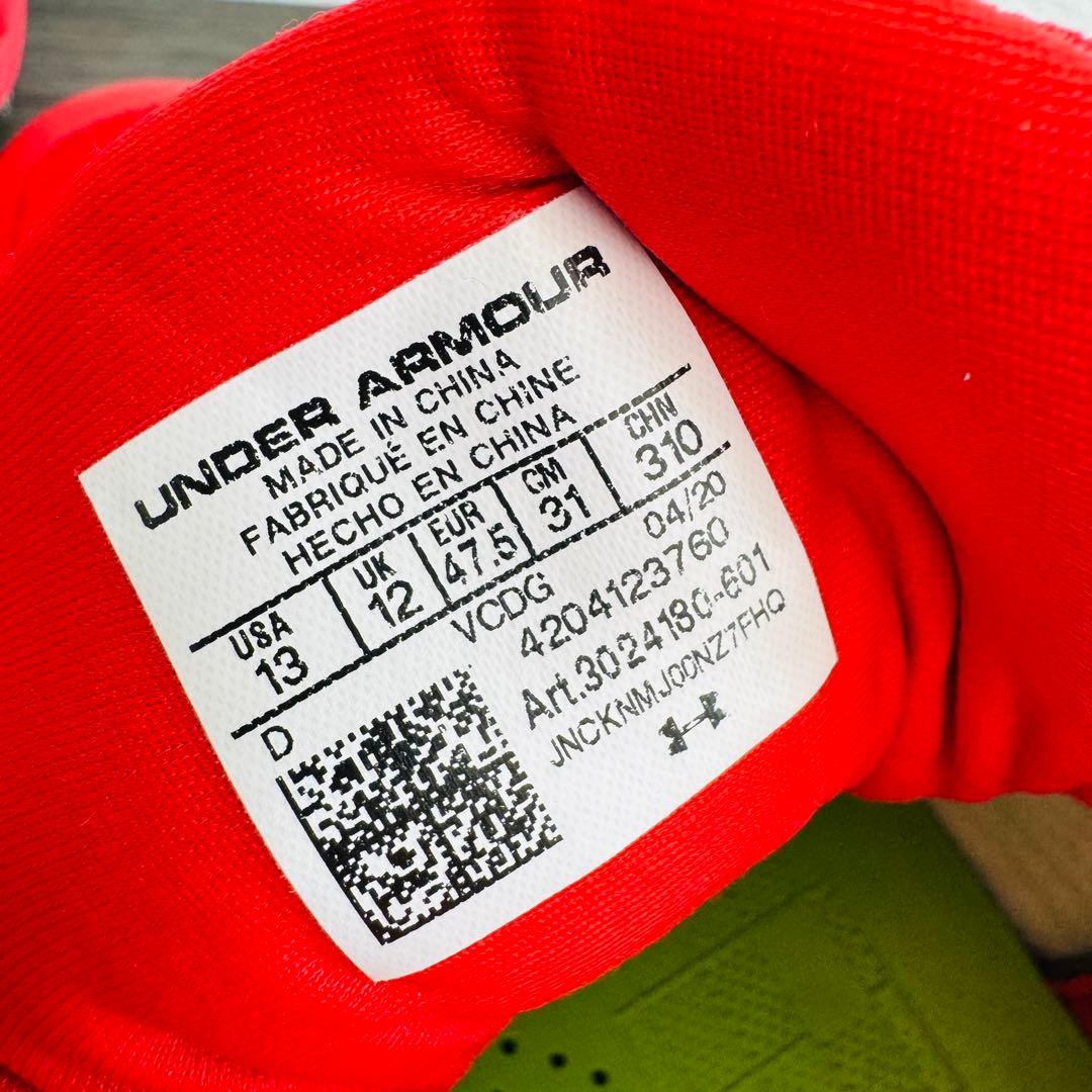 Under Armour レッド スパイクシューズ　31cm