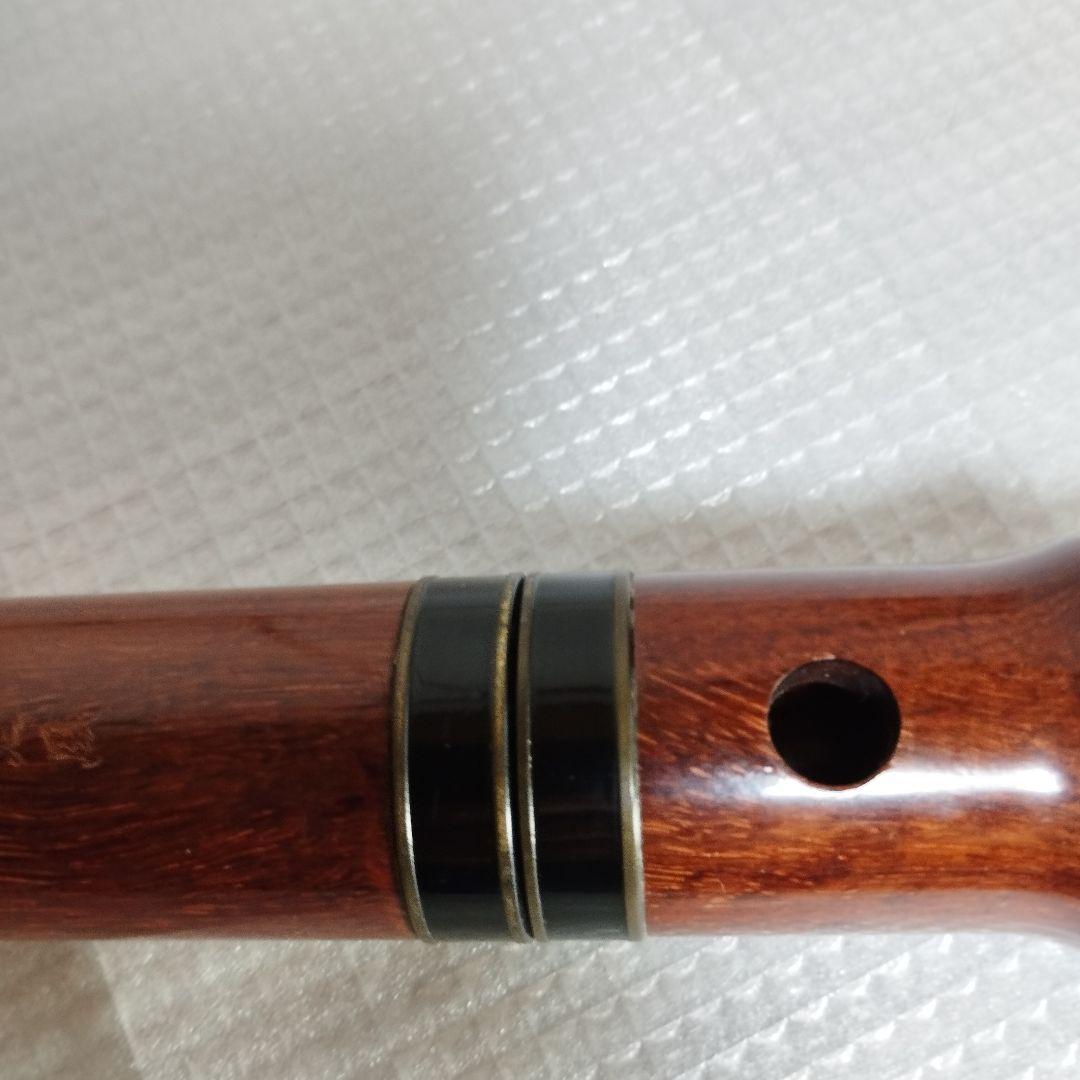 尺八 紅紫檀 　　薫風　和楽器　木製　YW58