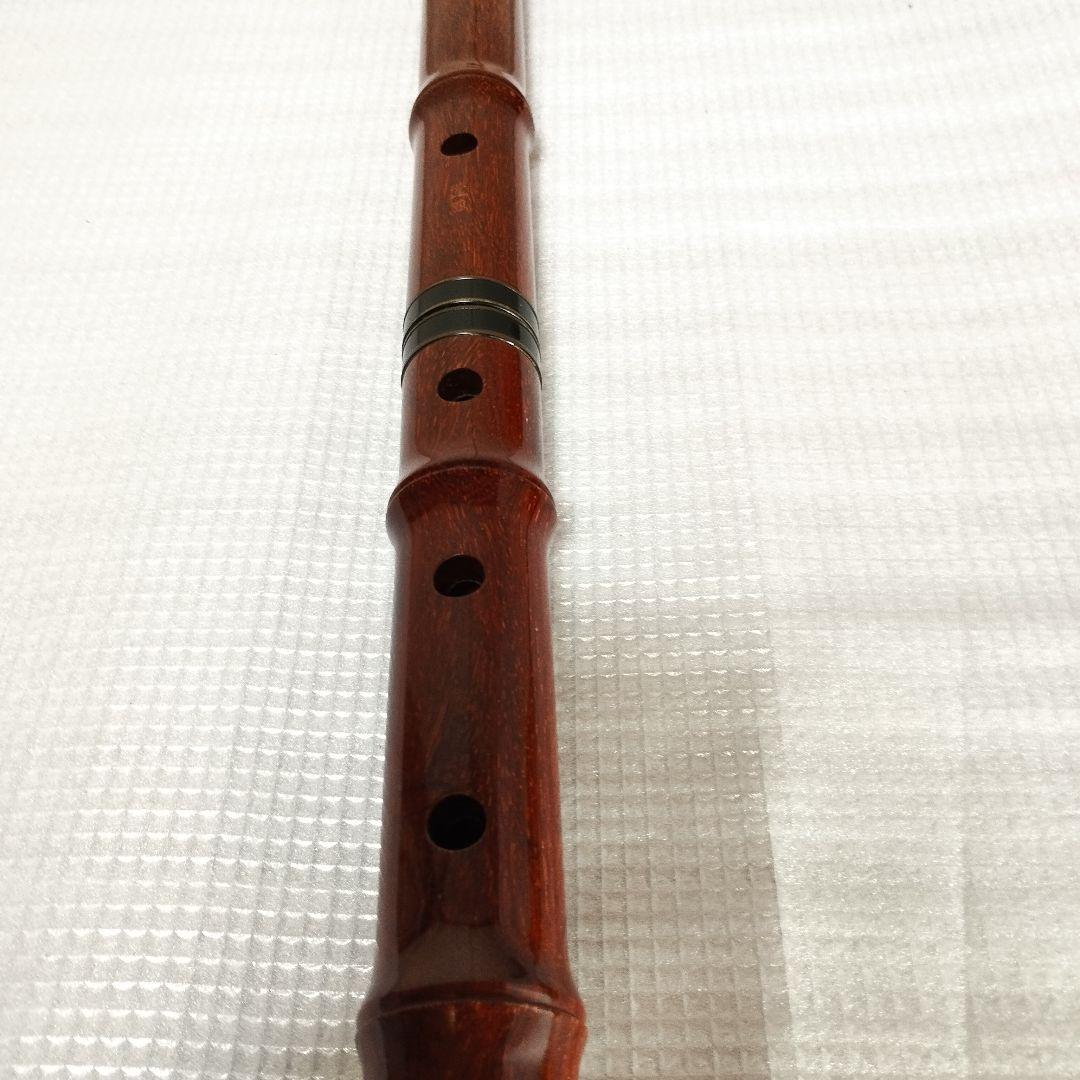尺八 紅紫檀 　　薫風　和楽器　木製　YW58