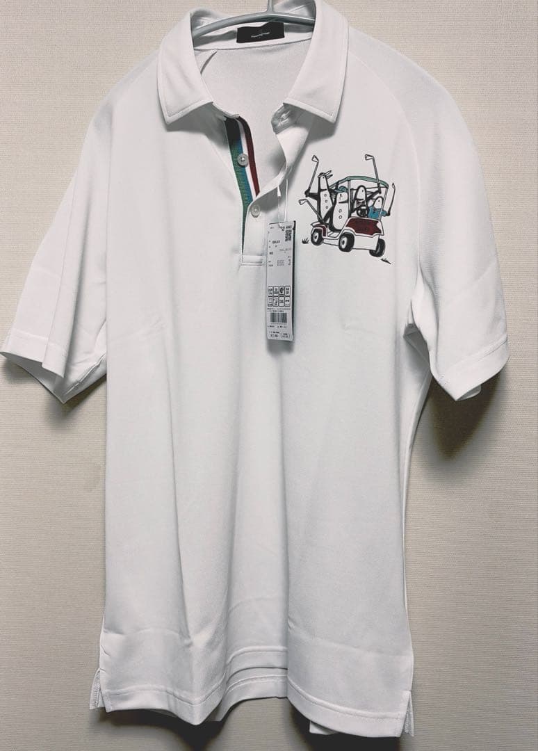 【タグ付き新品】Munsingwear 半袖ゴルフポロシャツ ホワイト L
