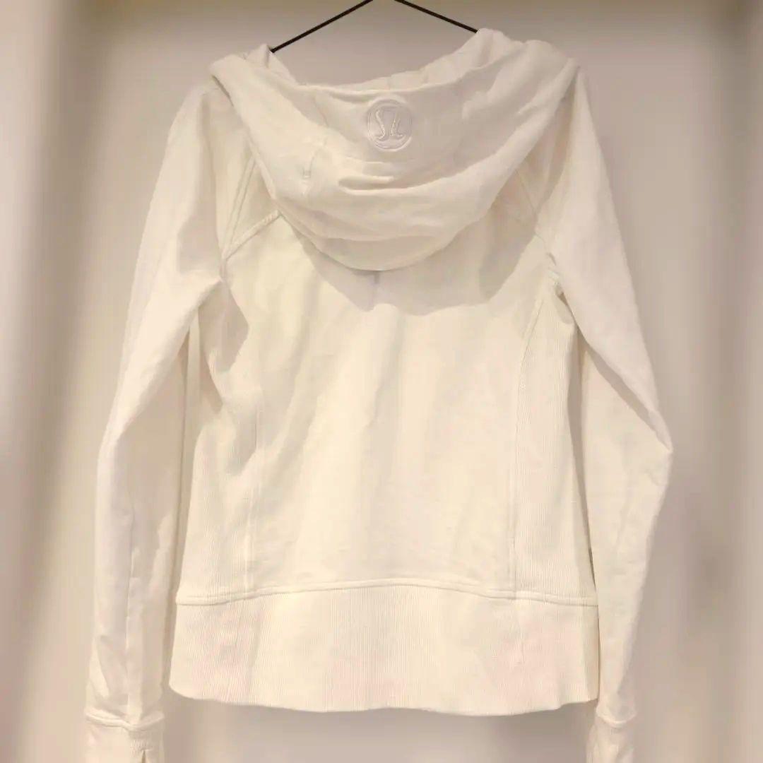 美品　ルルレモン　Scuba Hoodie Light 　白　6