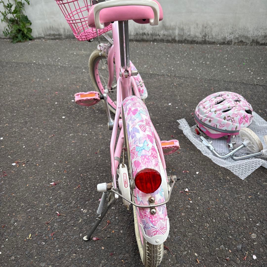 メゾピアノ16インチ幼児用自転車 ミラー、バスケット付き