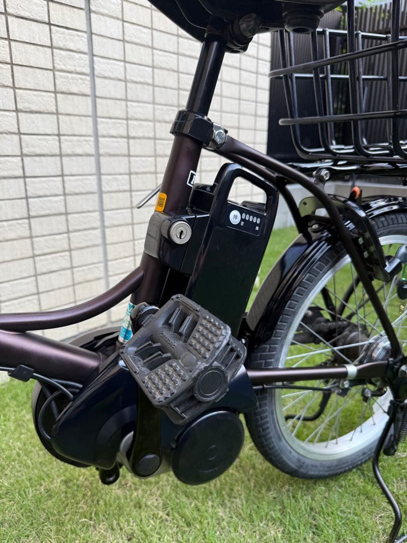 手渡し希望❗️パナソニック　電動アシスト自転車　グリッター　リヤカゴ　オプション付