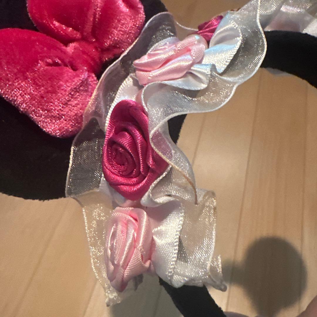 ミニー カチューシャ 薔薇 レア