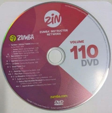 その他 Zumba zin DVD 108, 109, 110
