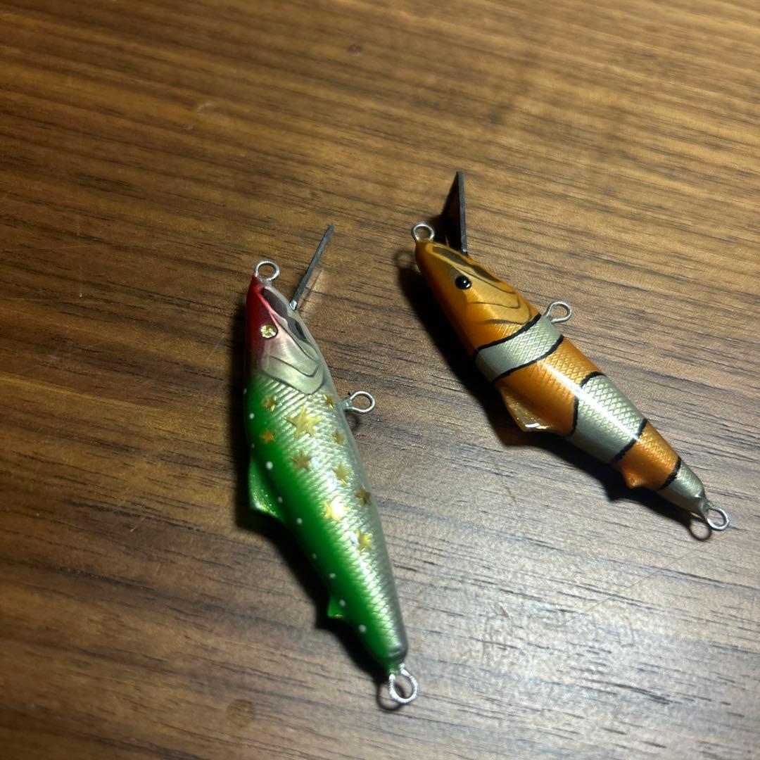 ハンドメイドミノー　ステイゴールド　セット