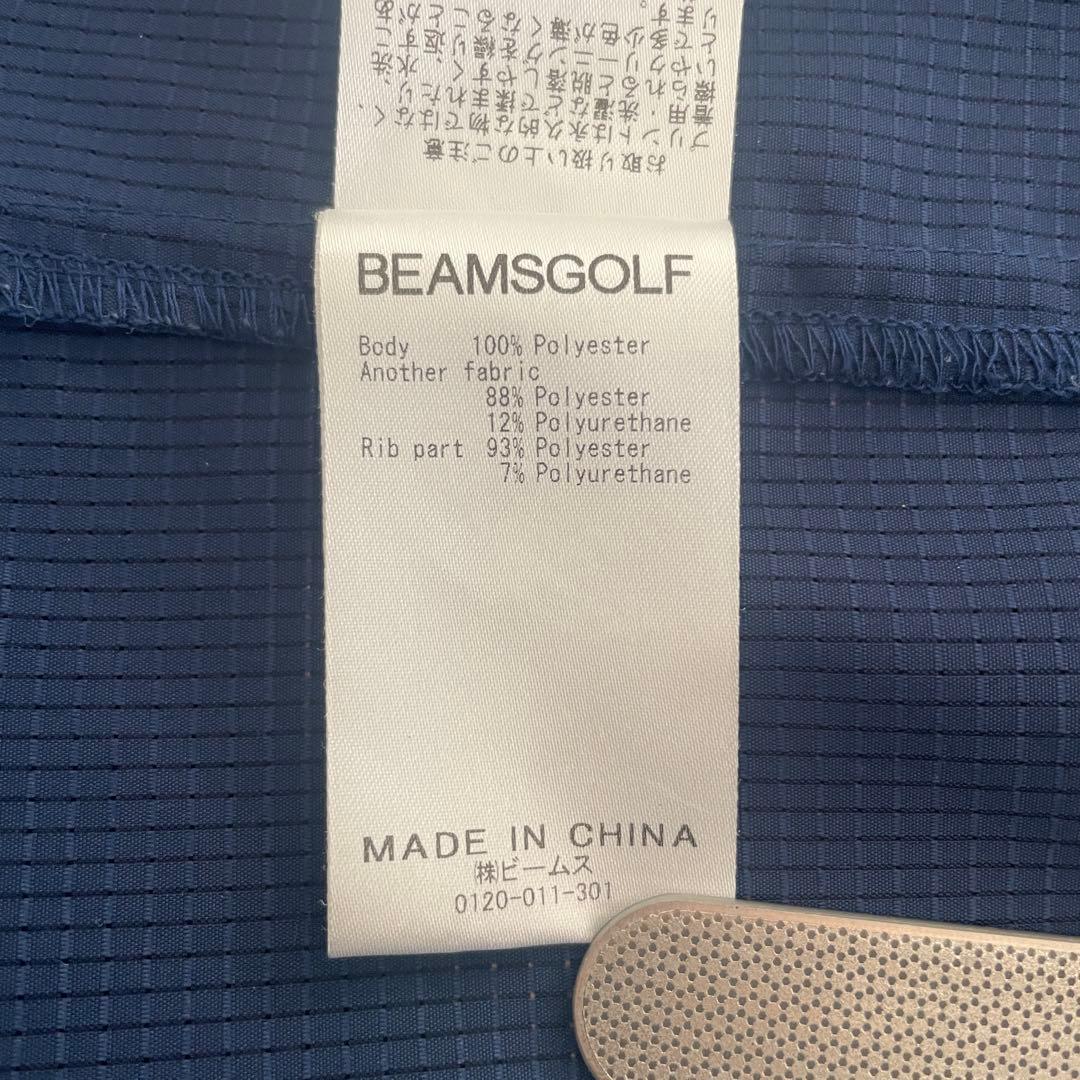 BEAMS GOLF ネイビーフルジップジャケット S