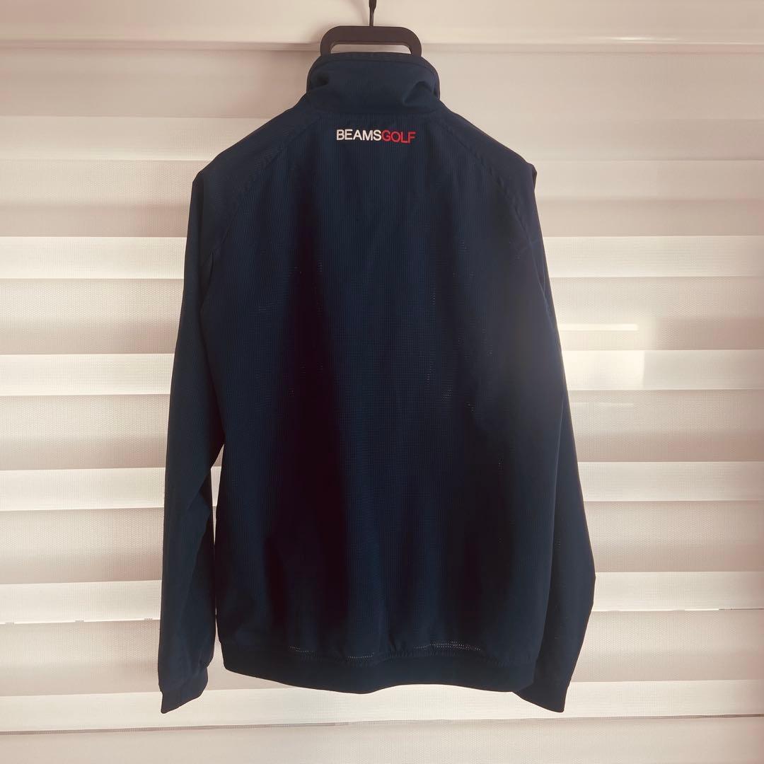 BEAMS GOLF ネイビーフルジップジャケット S