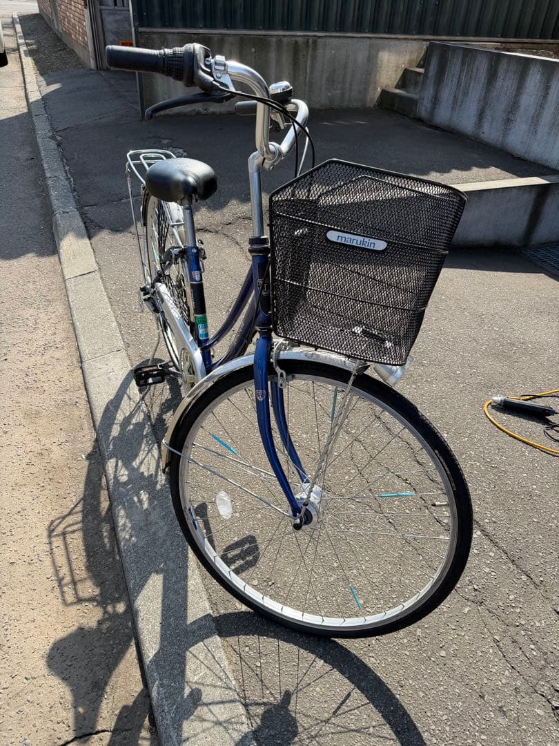 マルキン　部活自転車　青色 27インチ　札幌　引き取り限定