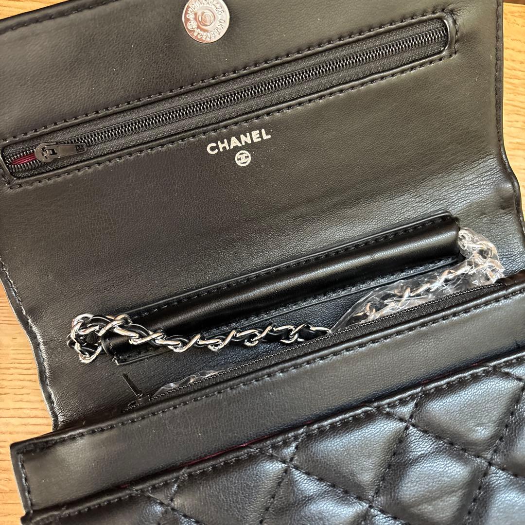 【美品】CHANEL ブラック キルティング ショルダーバッグ