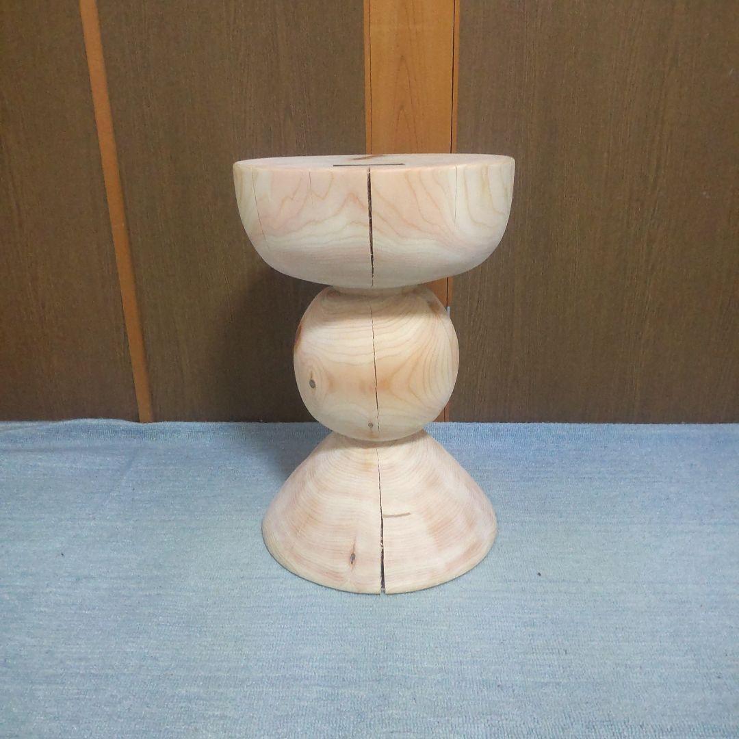 檜丸太椅子スツール