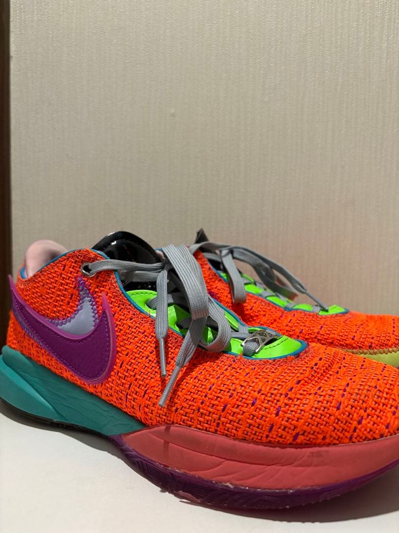 Nike バスケットボールシューズ オレンジ/グリーン Lebron 20