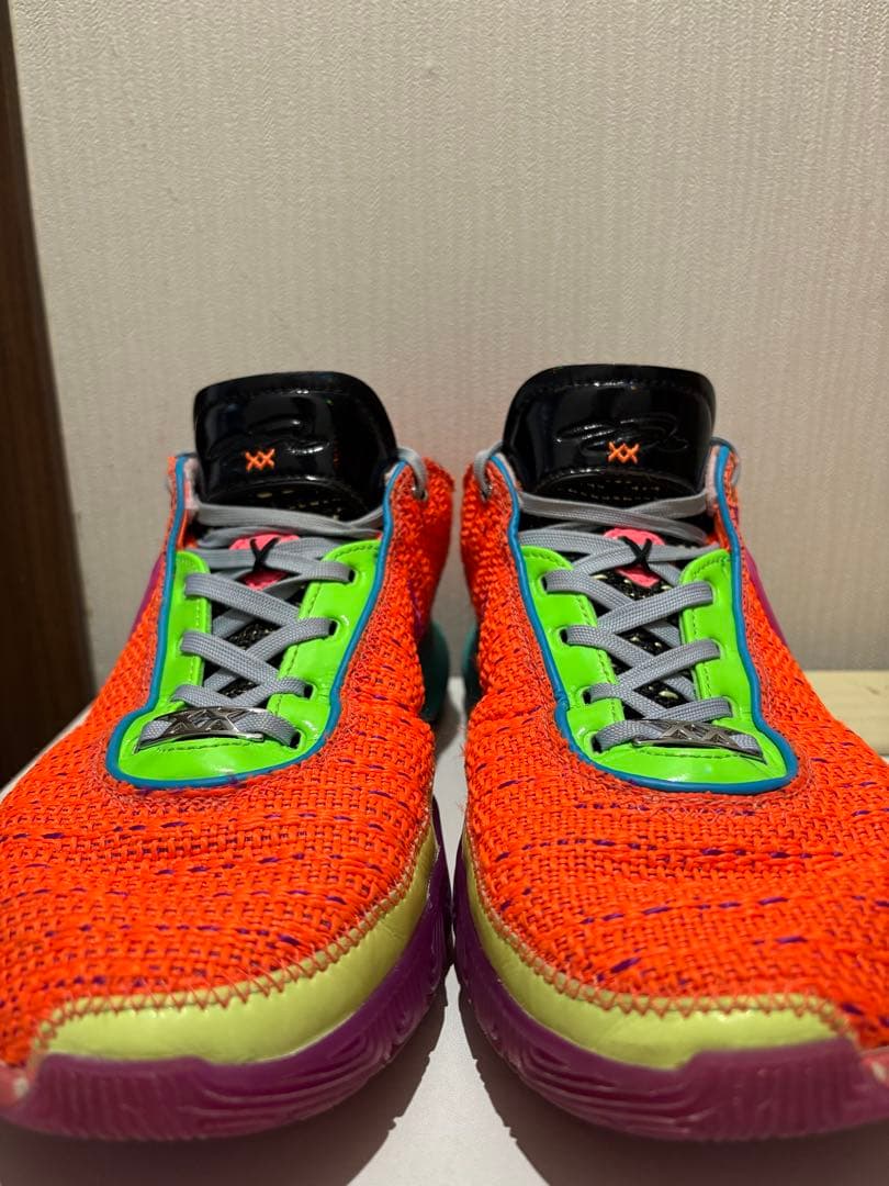 Nike バスケットボールシューズ オレンジ/グリーン Lebron 20