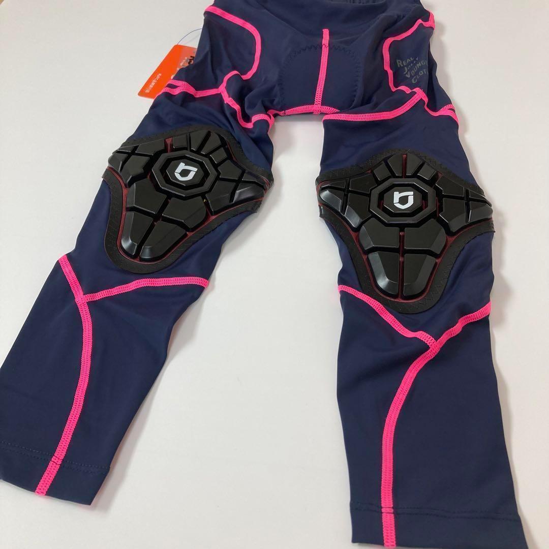 【新品】サイクルパンツ Mサイズ ネイビー×ピンク ランバイク ストライダー