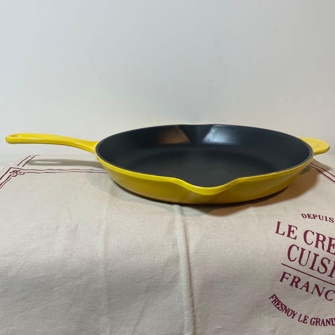 《美品》ルクルーゼ 30cm スキレット フライパン