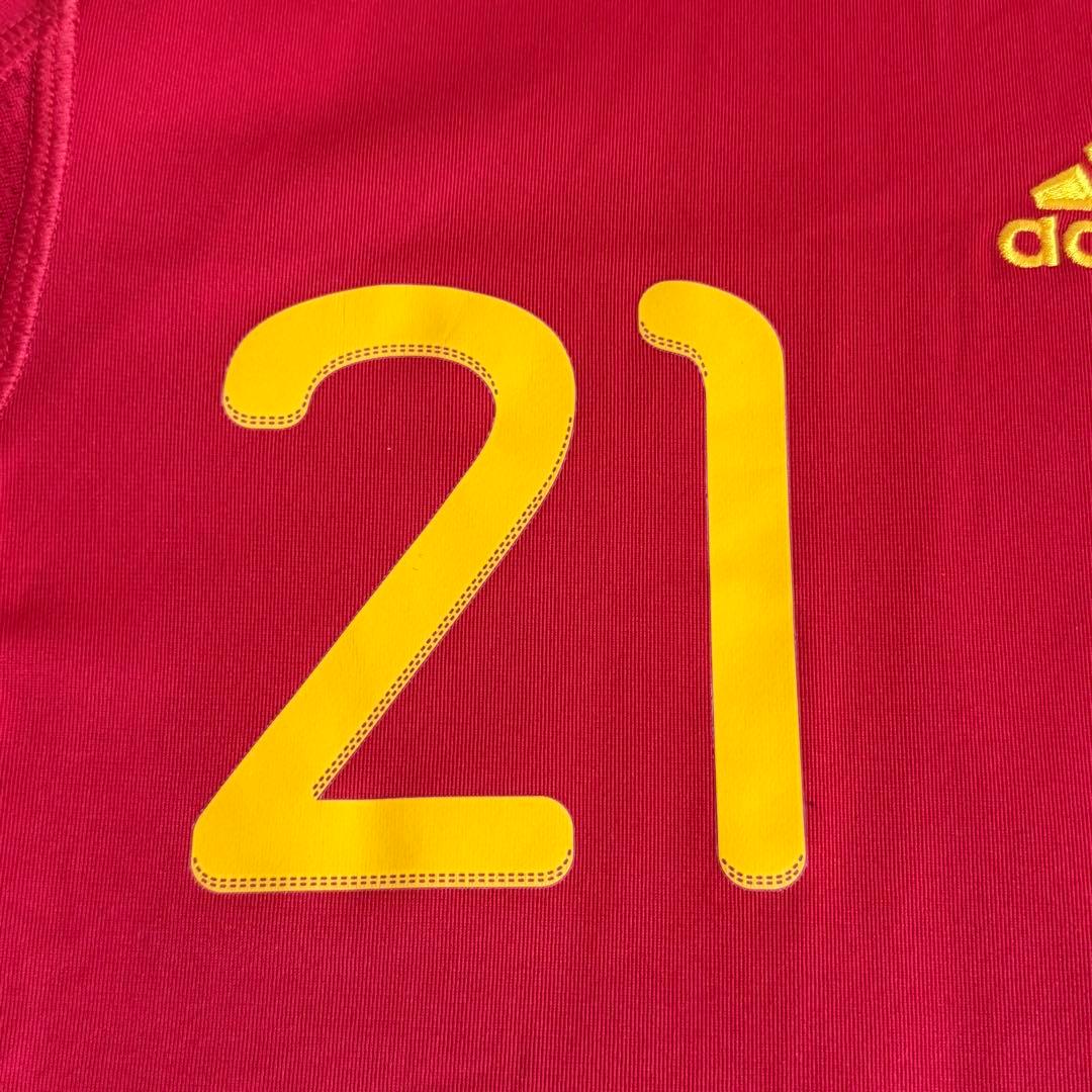 正規品 adidas スペイン代表 2010 ダビド・シルバ ホームユニフォーム