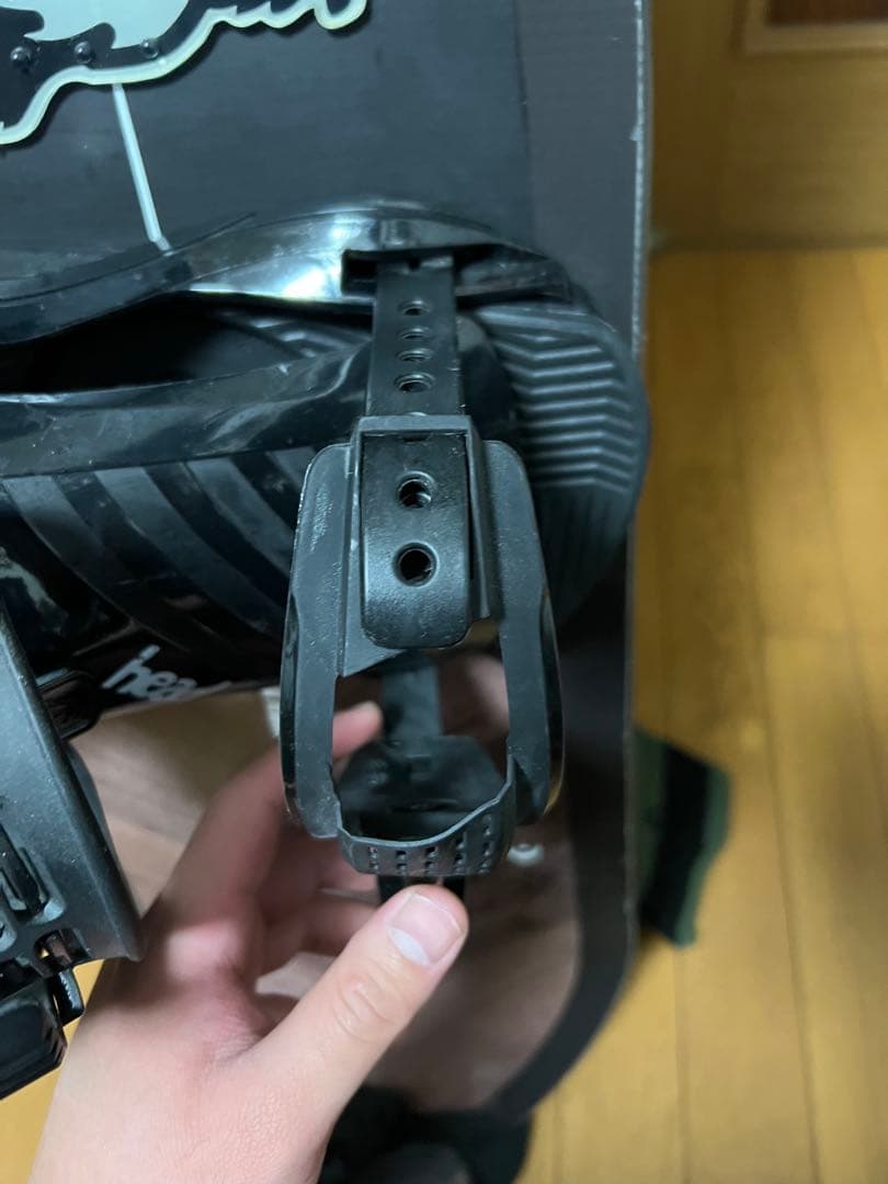 最終値下げスノーボード CRWU ブラック/グリーン ビンディング付き
