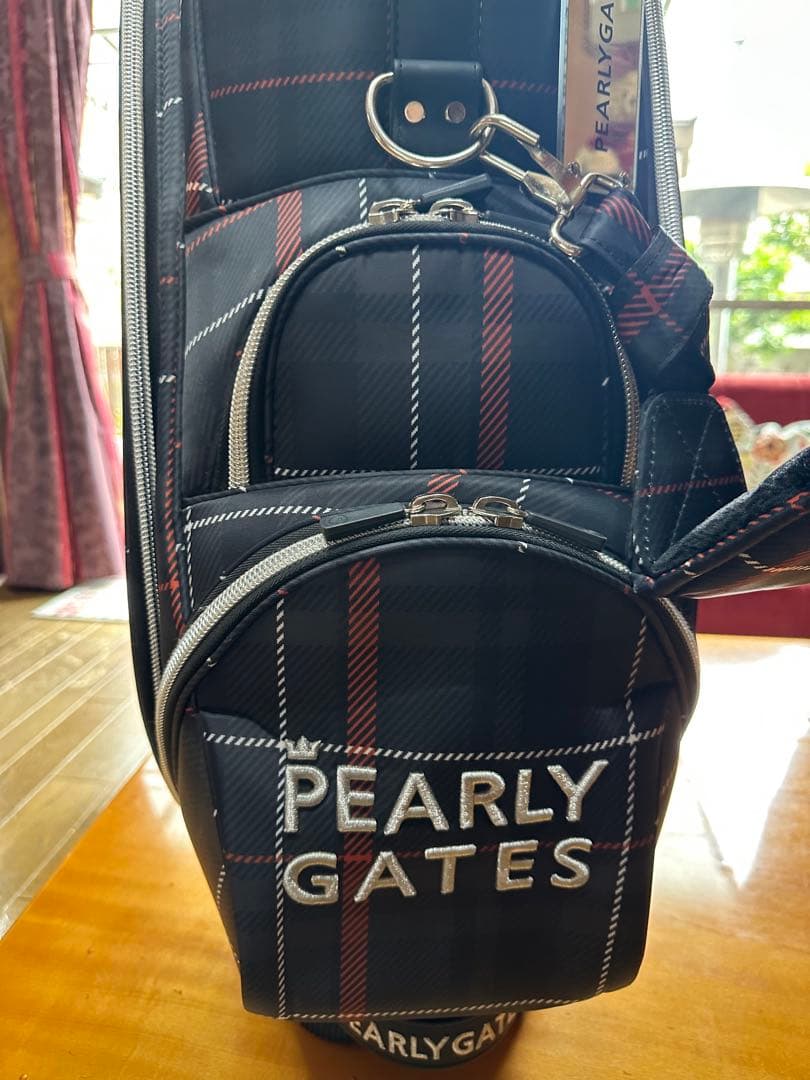 なつぽんPEARLY GATES チェック柄 キャディバッグ