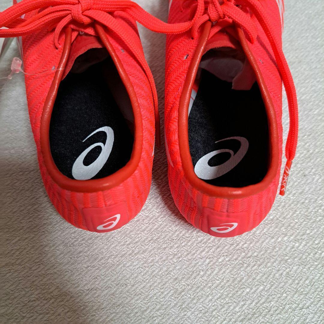 未使用　ASICS スパイクシューズ オレンジ　陸上　アシックス　スポーツ　靴