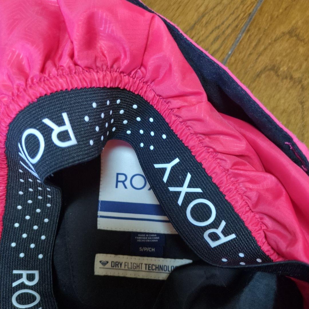 【美品】ROXY　スノボウェア　上下セット　Ｓ　総柄　　 ボタニカル　ピンク