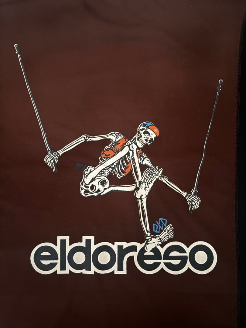 ELDORESO ボーンマン Tシャツ ブラウン Sサイズ