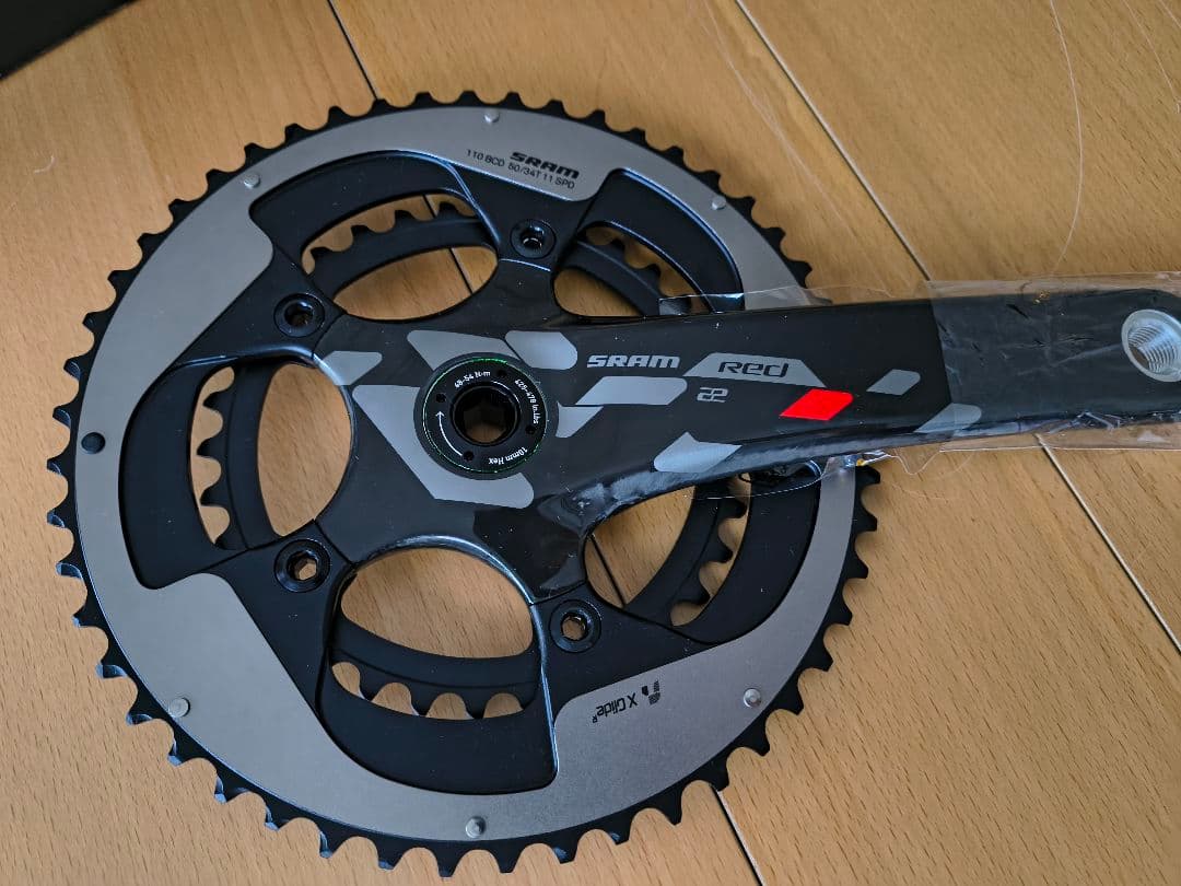 【未使用】SRAM RED22 クランク 170mm 50-34 BB30 箱付