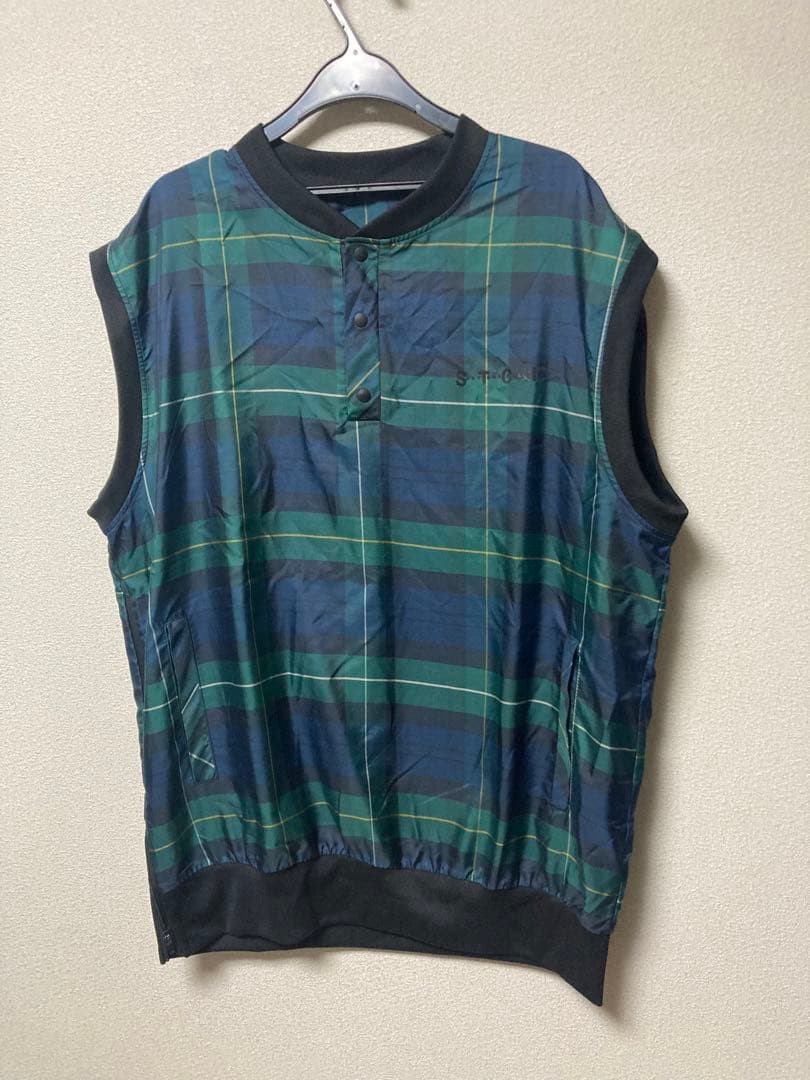 ANTIQUA GOLF×STCH＊ブラックウォッチチェック柄ベスト