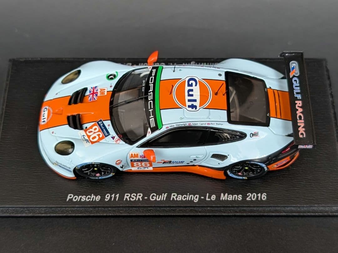 スパーク 1/43 ポルシェ 911 RSR Gulf Racing 2016
