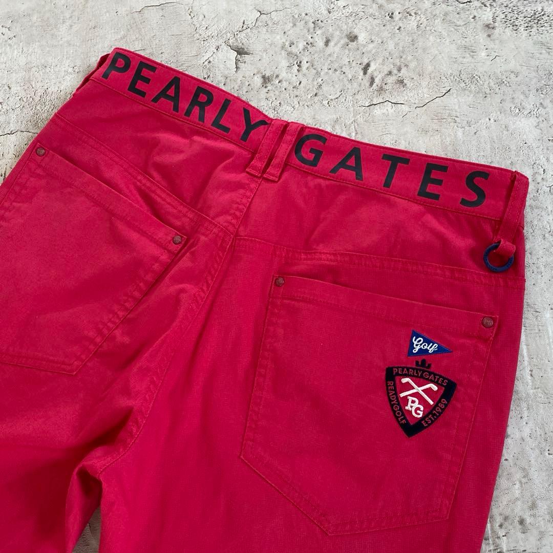 PEARLY GATESピンクストレッチパンツ メンズサイズ4（M）