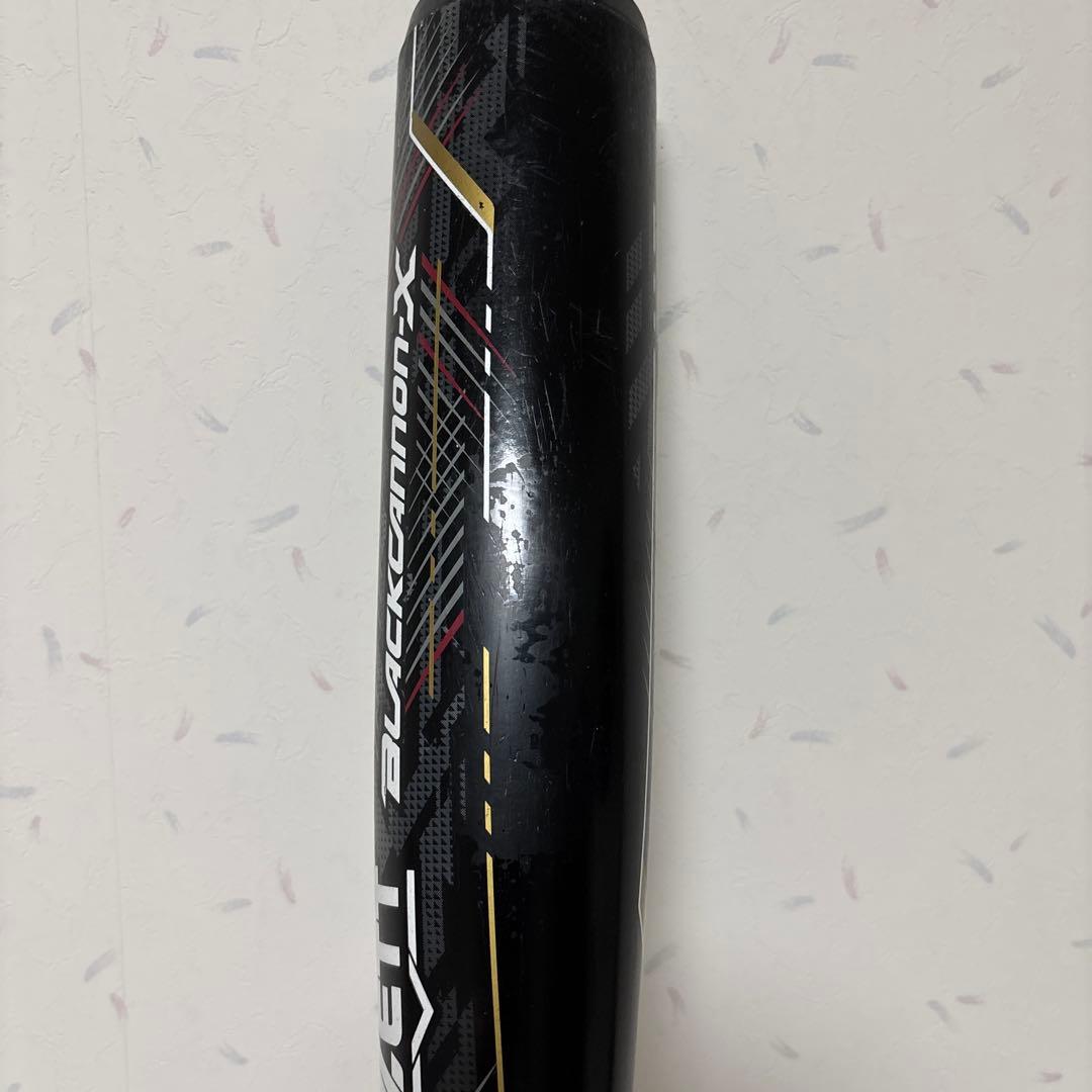 お得品　ブラックキャノンX 軟式複合バット84cm グリップリップ・ケース付