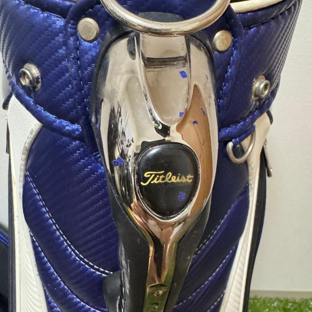 Titleist タイトリスト キャディバッグ ゴルフバッグ ブルー ホワイト