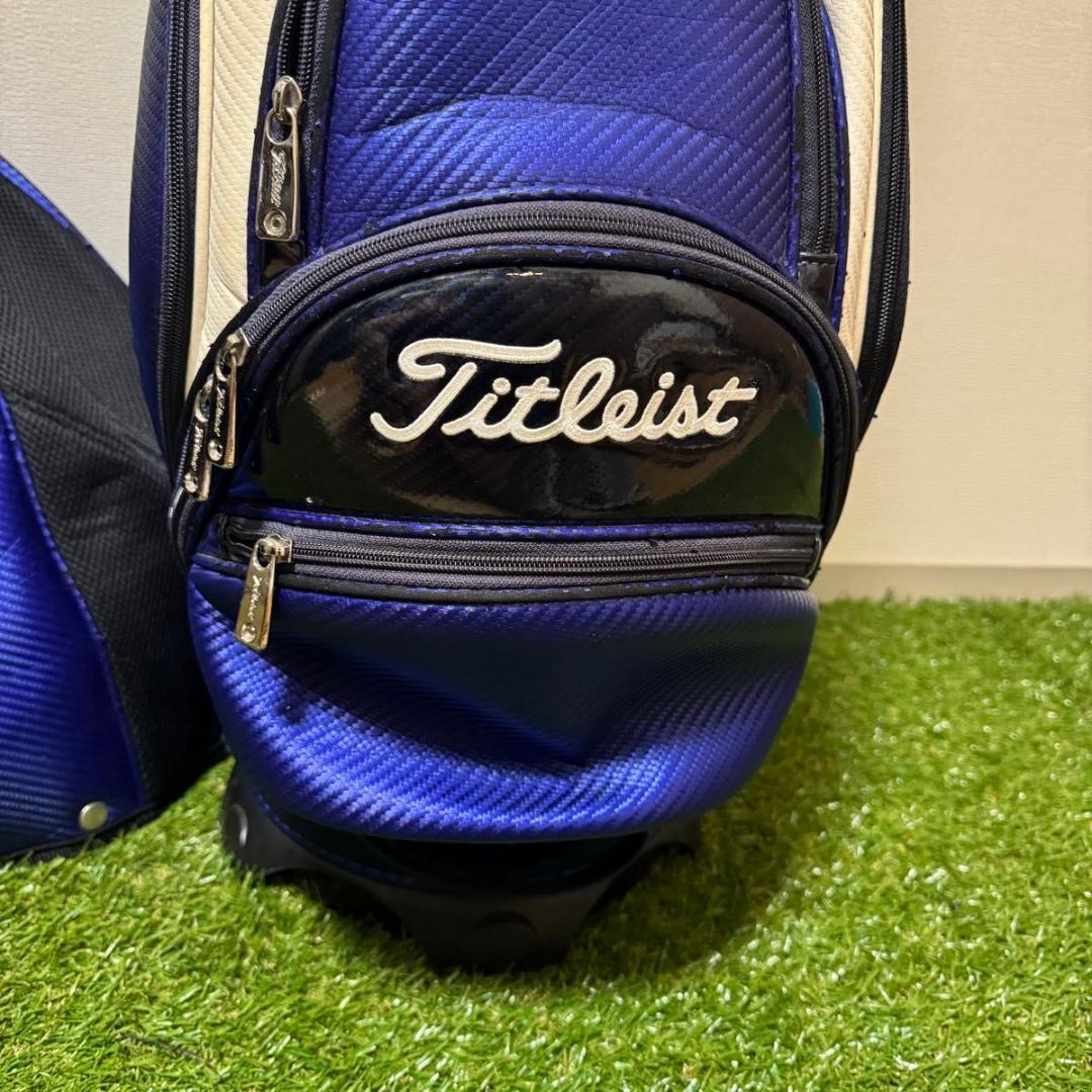 Titleist タイトリスト キャディバッグ ゴルフバッグ ブルー ホワイト