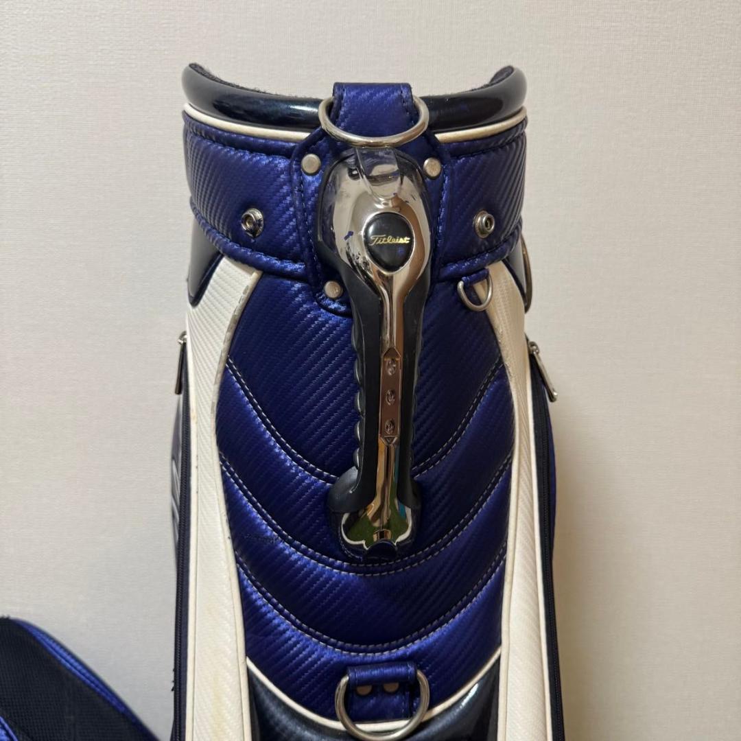 Titleist タイトリスト キャディバッグ ゴルフバッグ ブルー ホワイト