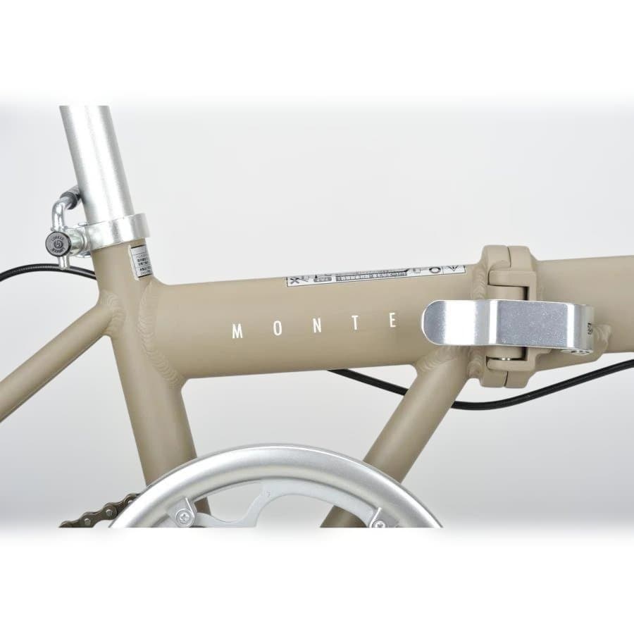 新品　16インチ 折り畳み自転車 アルミ AL-FDB161 カーキ モンテ