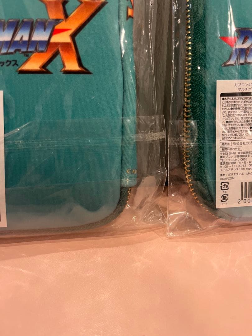 ロックマンX マルチポーチ 新品 カプコン40周年オンラインくじ ２個