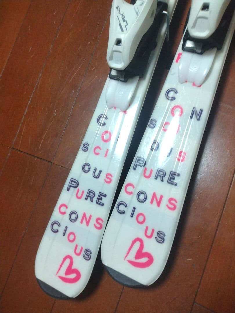 【状態良好☆】137cm　PureConsciousスキー板セット♪　送料無料！