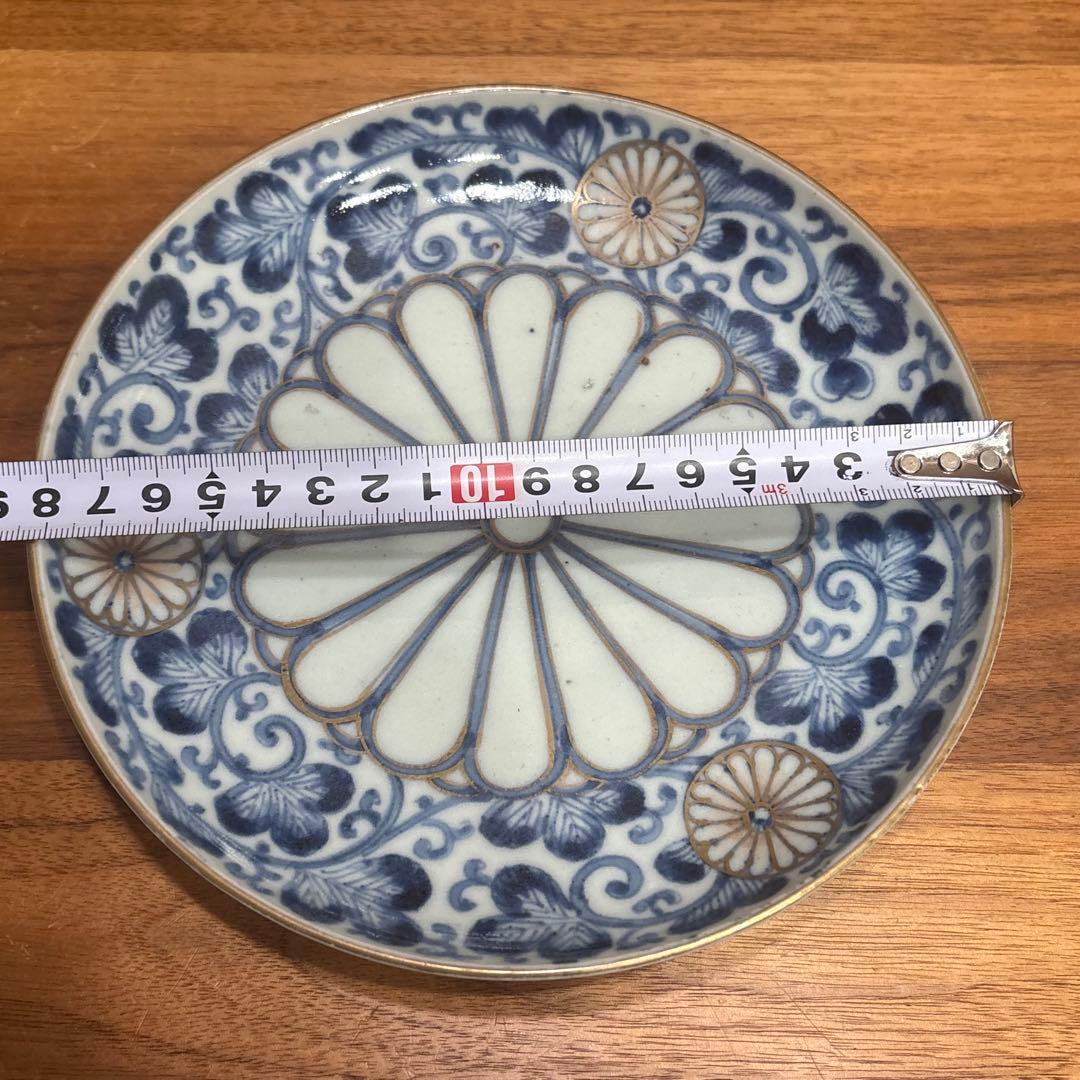 江戸時代　古伊万里　菊柄　皿