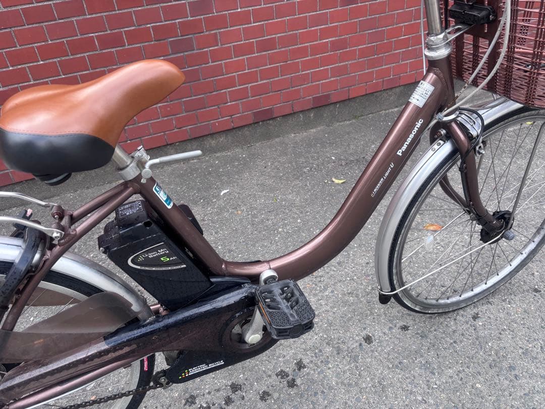 Panasonic 電動アシスト自転車 ブラウン