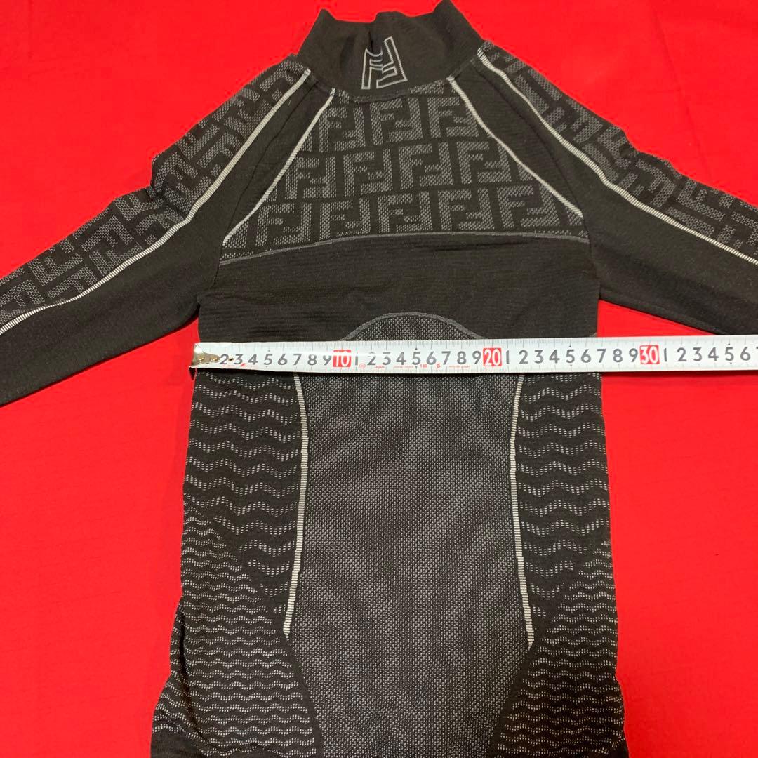 FENDI 長袖ハイネックスキーセーター S/M ブラック