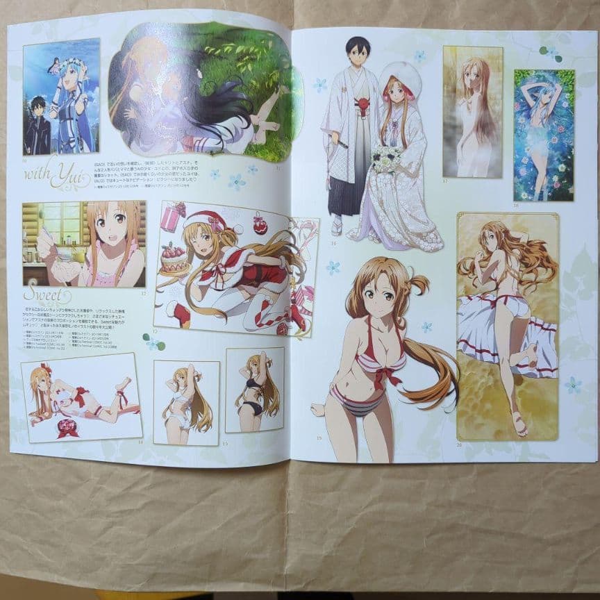 送料無料▶3枚組 アスナA4クリアファイル冊子付SAOソードアートオンライン70