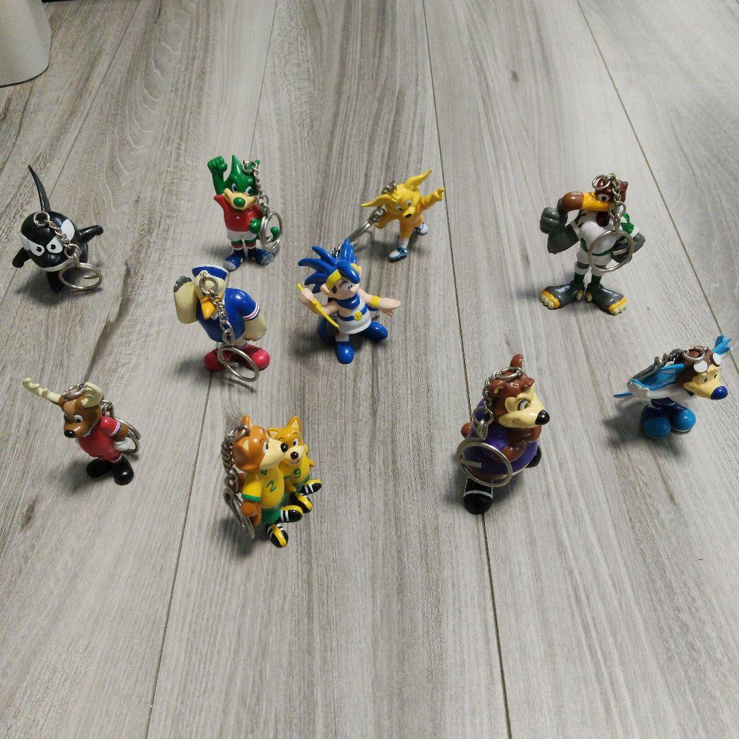 初代Jリーグ　時代物　マスコットキーホルダーセット 10点