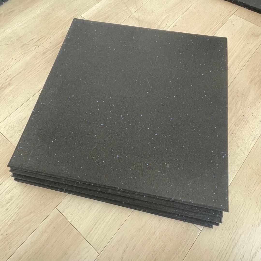 【5枚セット】トレーニングゴムマット 50cmx50cm×1.5cm